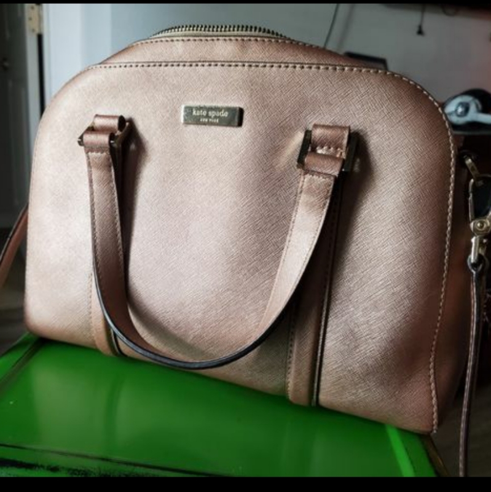 Rose Gold Kate Spade Handbag